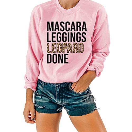 Women Leopard Print Shirt Leggings Leopard Done Pullover Sweatshirt Women's Clothing