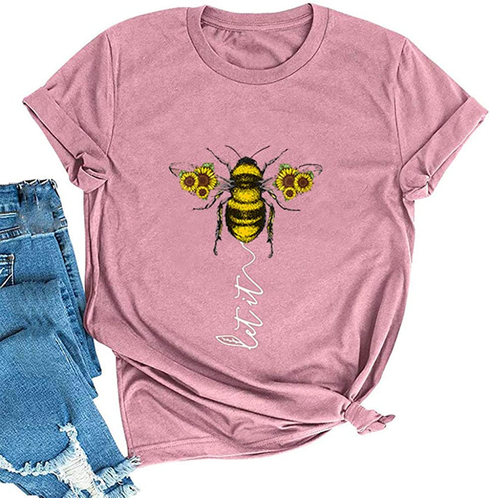 Women Let it Bee T-Shirt Bee Shirt