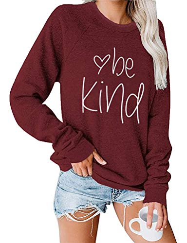 Women Long Sleeve Be Kind Sweatshirt Kindness Shirt