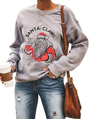 Women Long Sleeve Christmas Sweater Christmas Shirt