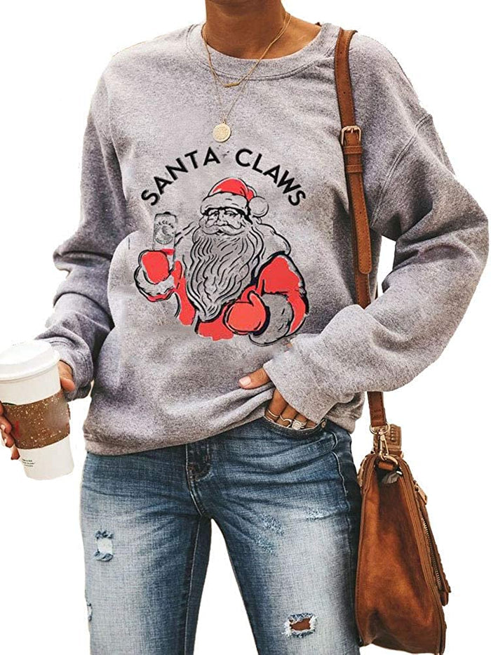 Women Long Sleeve Christmas Sweater Christmas Shirt