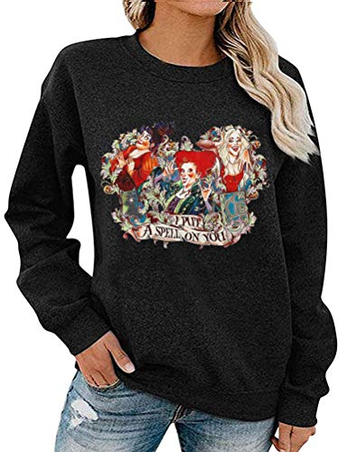 Women Long Sleeve I Put A Spell On You Sweatshirt Hocus Pocus Shirt