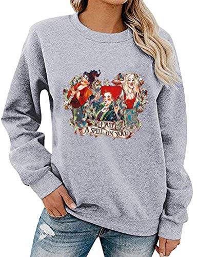 Women Long Sleeve I Put A Spell On You Sweatshirt Hocus Pocus Shirt