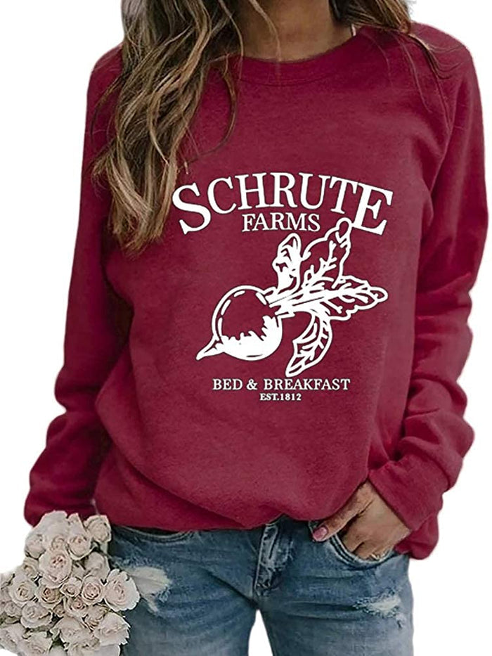 Women Long Sleeve Schrute Farms Sweatshirt