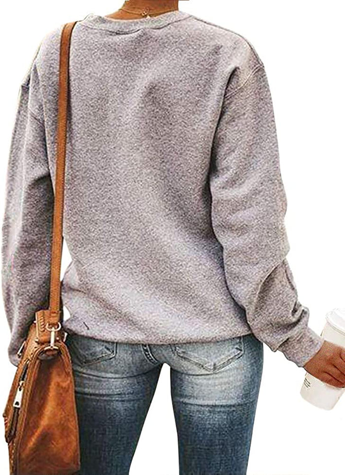 Women Long Sleeve Skull Mama with Hair Bun Sweatshirt Messy Bun Cheetah Shirt