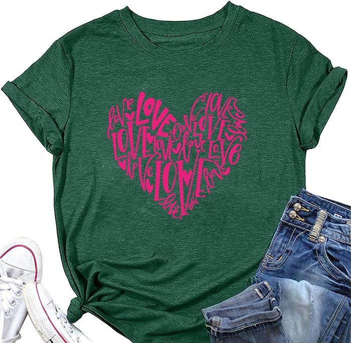 Women Love Shirt Valentines Day Gift T-Shirt