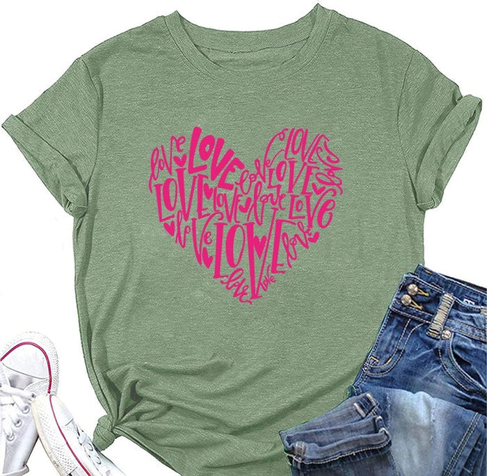 Women Love Shirt Valentines Day Gift T-Shirt