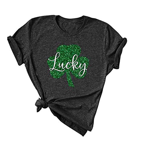 Women Lucky Clover T-Shirt St Patrick's Day Shirt