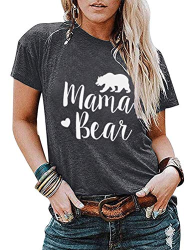 Women Mama Bear T-Shirt Mama Shirt