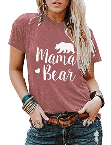 Women Mama Bear T-Shirt Mama Shirt