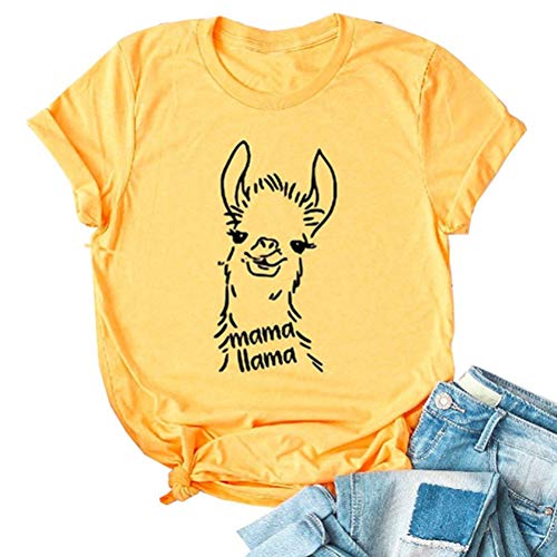 Women Mama Llama T-Shirt