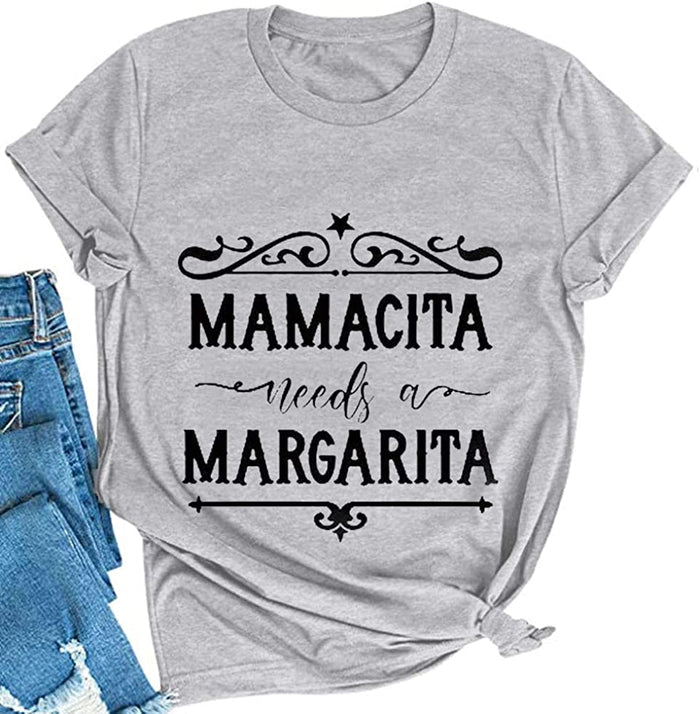 Women Mamacita Needs A Margarita T-Shirt Cinco De Mayo Shirt