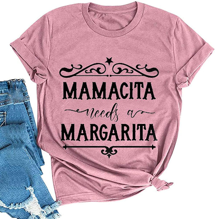 Women Mamacita Needs A Margarita T-Shirt Cinco De Mayo Shirt