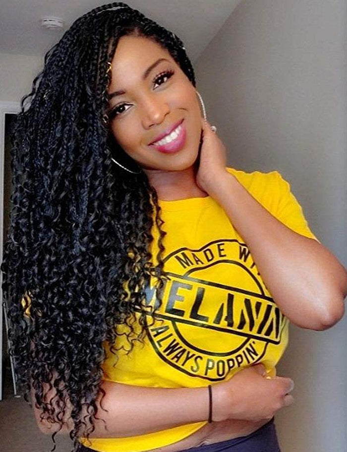 Women Melanin Graphic T-Shirt Afro Woman T-Shirt