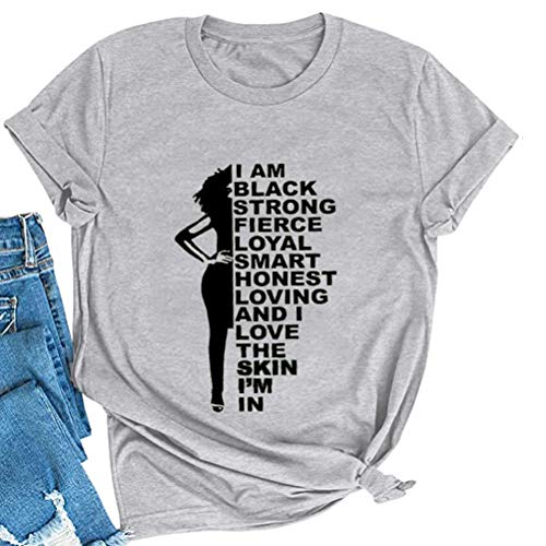 Women Melanin Graphic T-Shirt Afro Woman T-Shirt