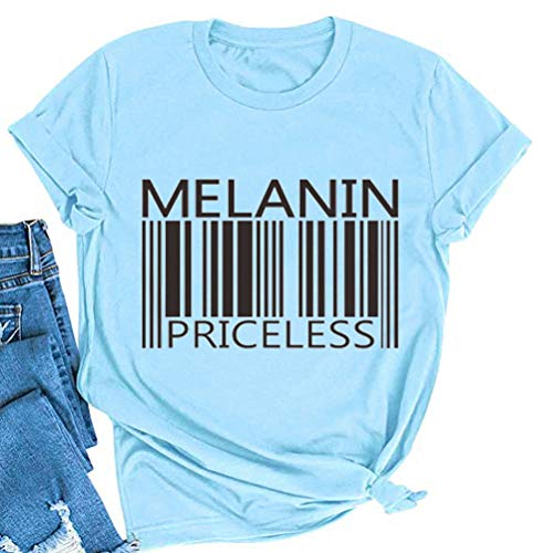 Women Melanin Graphic T-Shirt Afro Woman T-Shirt