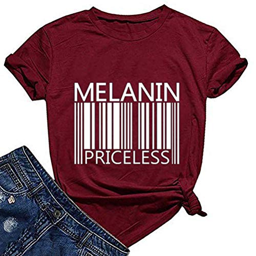 Women Melanin Graphic T-Shirt Afro Woman T-Shirt