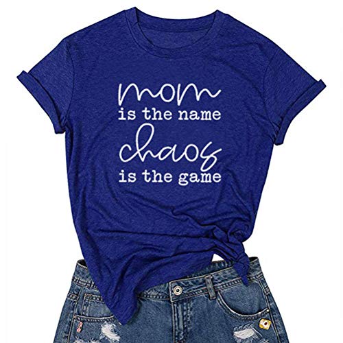 Women Mom is The Name Chaos is The Game T-Shirt