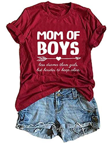 Women Mom of Boys T-Shirt