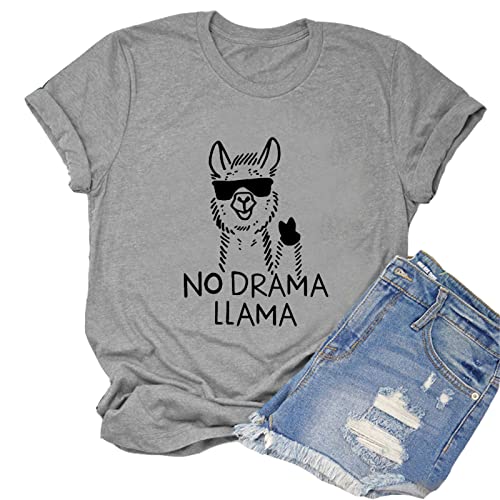 Women No Drama Llama T-Shirt