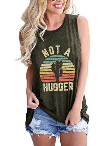 Women Not A Hugger T-Shirt Cactus Shirt