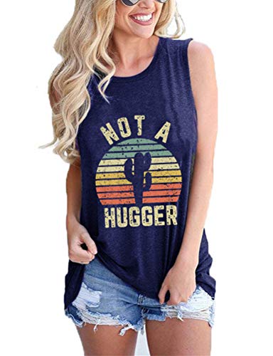Women Not A Hugger T-Shirt Cactus Shirt