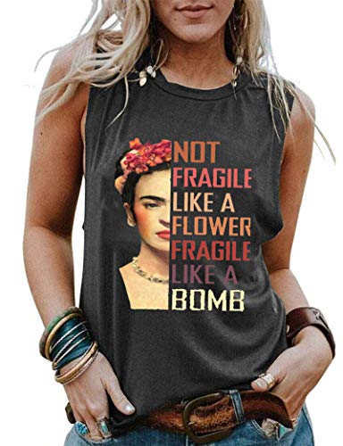 Women Not Fragile Like A Flower Fragile Like A Bomb Shirt