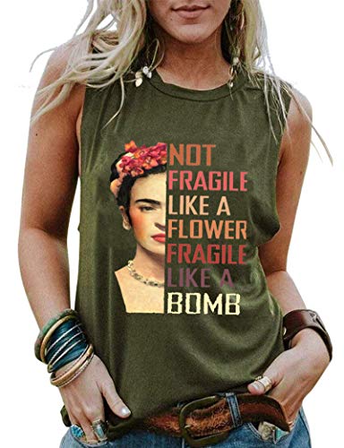 Women Not Fragile Like A Flower Fragile Like A Bomb Shirt