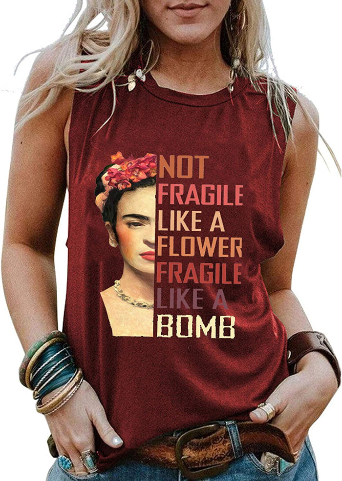 Women Not Fragile Like A Flower Fragile Like A Bomb Shirt