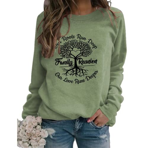 Women Our Roots Run Deep Our Love Runs Deeper Family Tree Sweatshirt
