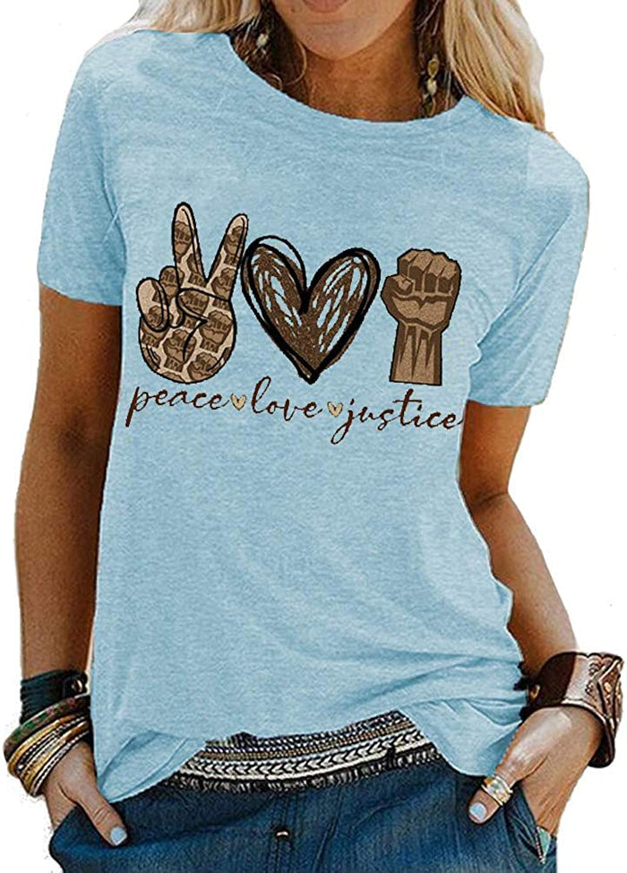 Women Peace Love Justice T-Shirt