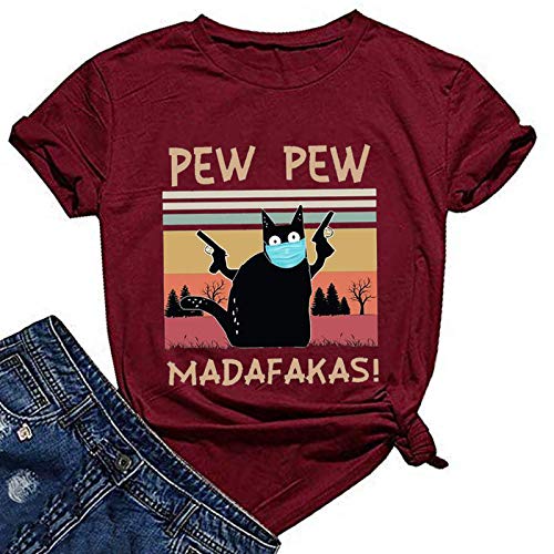 Women Pew Pew Madafakas T-Shirt Funny Pew Pew Shirt