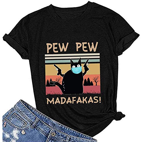 Women Pew Pew Madafakas T-Shirt Funny Pew Pew Shirt