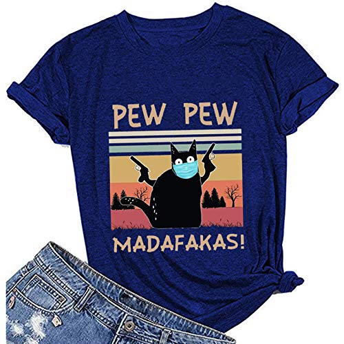 Women Pew Pew Madafakas T-Shirt Funny Pew Pew Shirt