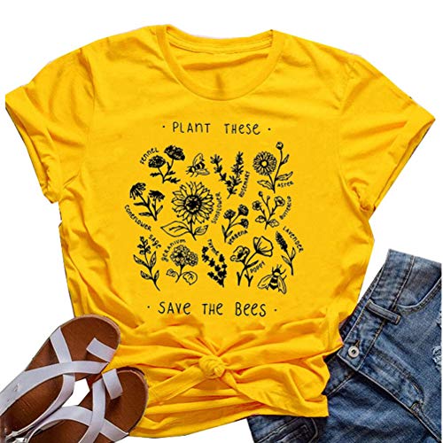 Women Plant These Save The Bees T-Shirt