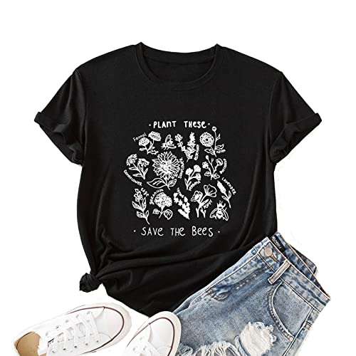 Women Plant These Save The Bees T-Shirt