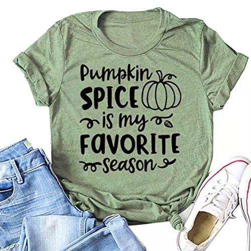 Women Pumpkin Spice is My Favorite Season T-Shirt Fall Shirt