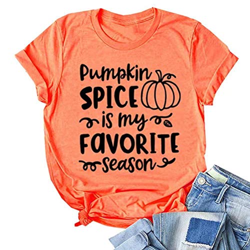 Women Pumpkin Spice is My Favorite Season T-Shirt Fall Shirt