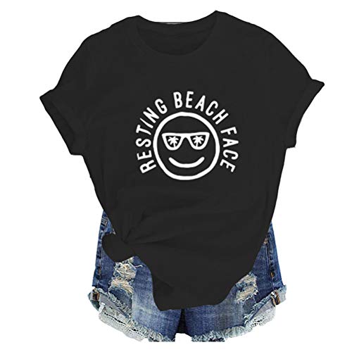 Women Resting Beach Face T-Shirt