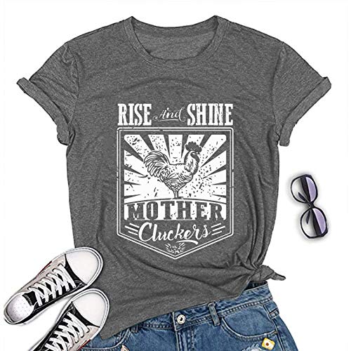 Women Rise and Shine Mother Cluckers T-Shirt Cute Cluckers Shirt
