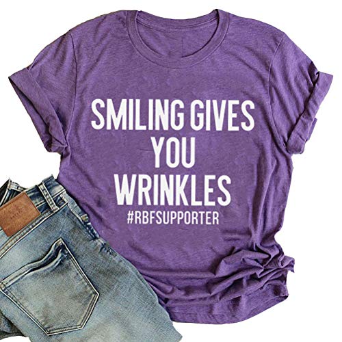 Women Smiling Gives You Wrinkles T-Shirt Graphic T-Shirt