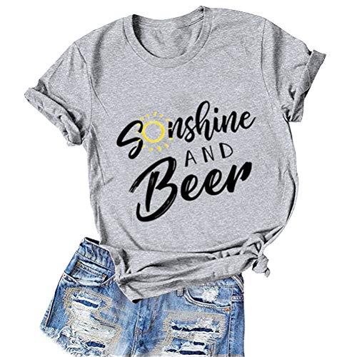 Women Sunshine and Beer T-Shirt Sunshine Shirt