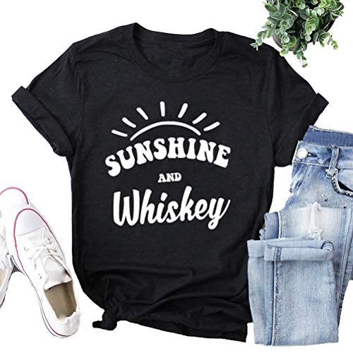 Women Sunshine and Whiskey T-Shirt Graphic T-Shirt