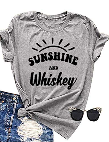 Women Sunshine and Whiskey T-Shirt Graphic T-Shirt
