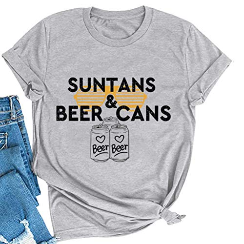 Women Suntans & Beer Cans T-Shirt Beer Shirt