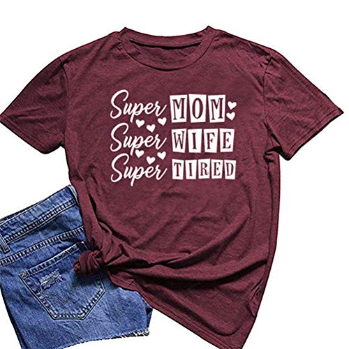 Women Super Mom Super Wife Super Tired T-Shirt