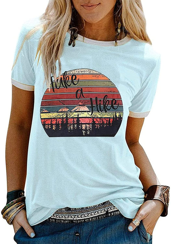 Women Take A Hike Hiking Nature Camping Gifts T-Shirt