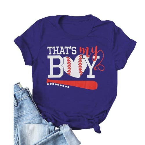 Women That's My Boy Baseball Graphic T-Shirt