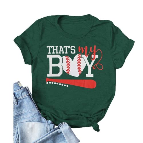 Women That's My Boy Baseball Graphic T-Shirt