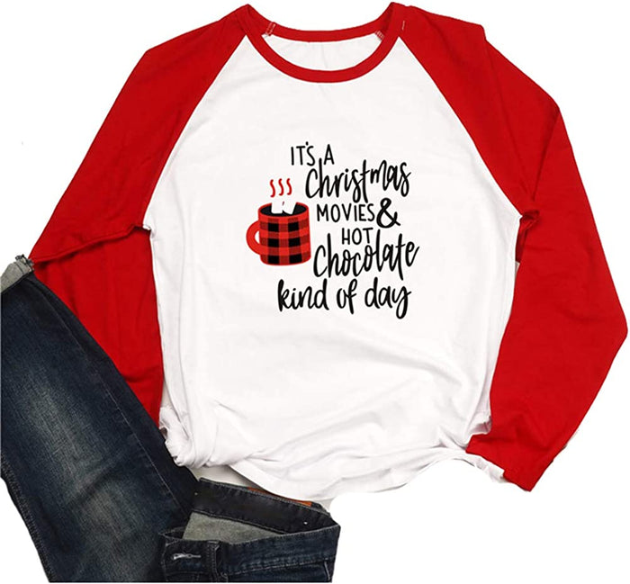 Women This is My Christmas Movie Watching T-Shirt (M, White)